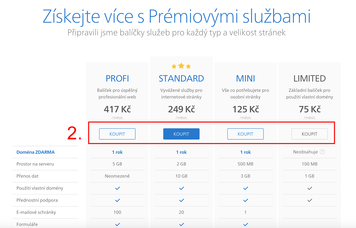 Jak uplatnit slevový kupón na prémiové služby Webnode.cz