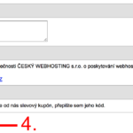 Jak použít promo kód na Webhosting-c4.cz